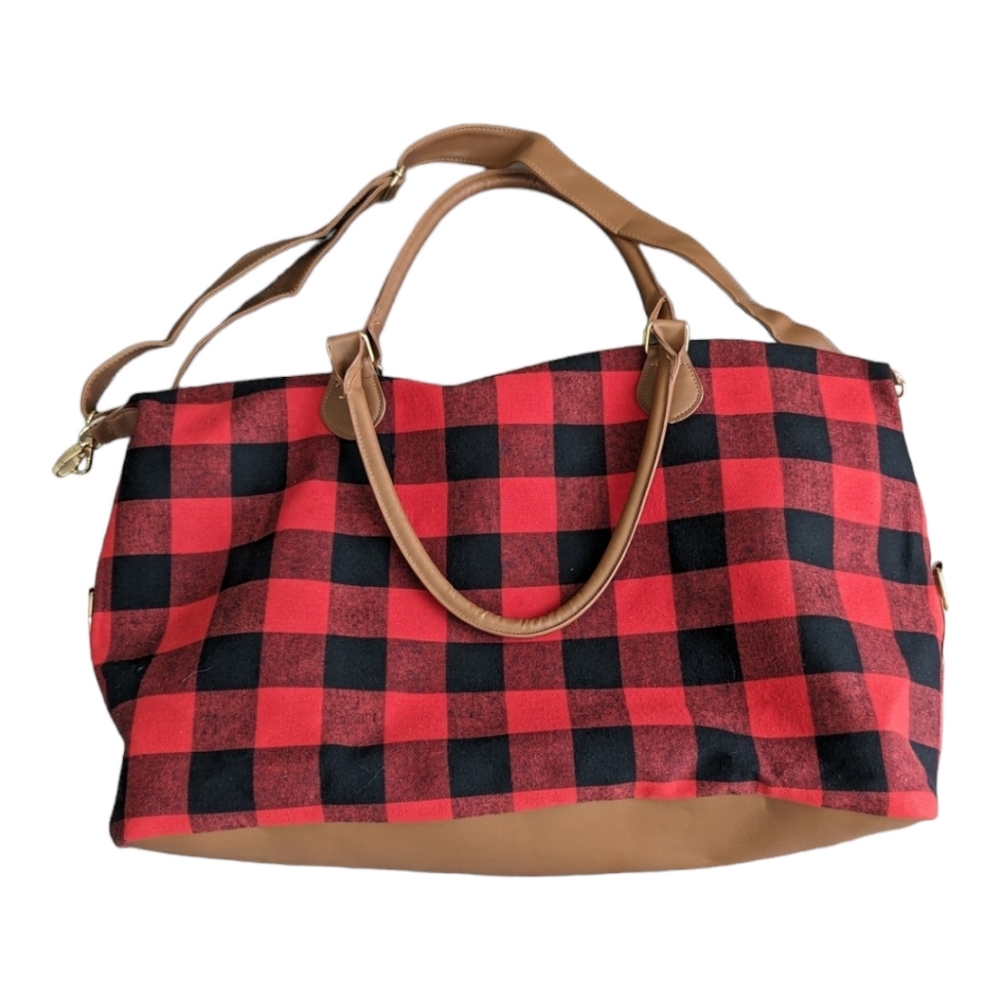 Black Buffalo Print Weekender Bag - Picture 8 of 17
